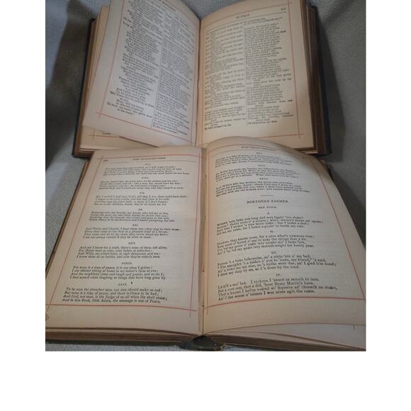 Set 2 Thomas Crowell The Poetical Works of Owen Meredith Alfred Tennyson HC - Picture 9 of 9